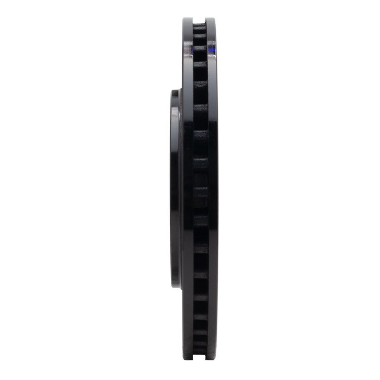E-Line Drilled & Slotted Black Brake Rotor, 2008-2016 Fits Multiple Makes/Models, Position: Front Right