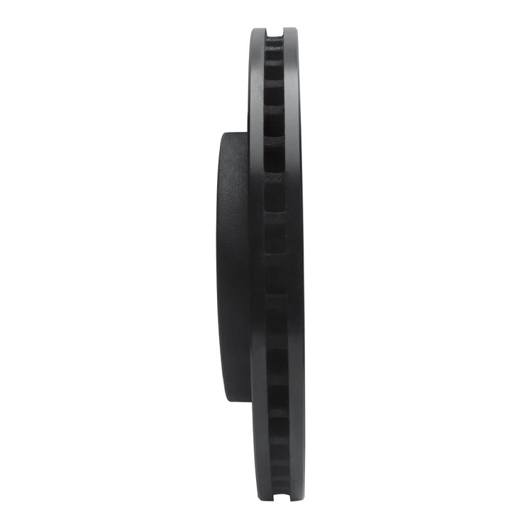 E-Line Drilled & Slotted Black Brake Rotor, 2005-2010 Mopar, Position: Front Right