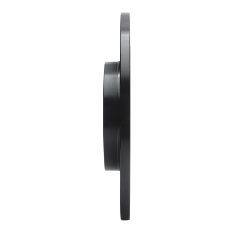E-Line Drilled & Slotted Black Brake Rotor, Fits Select Mopar, Position: Rear Right