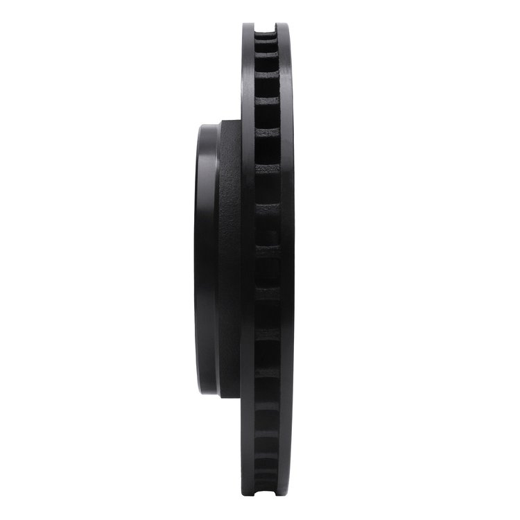 E-Line Drilled & Slotted Black Brake Rotor, 2007-2018 Mopar, Position: Front Right