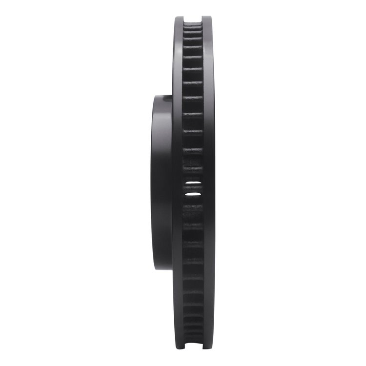 E-Line Drilled & Slotted Black Brake Rotor, 1997-2005 GM, Position: Front Right