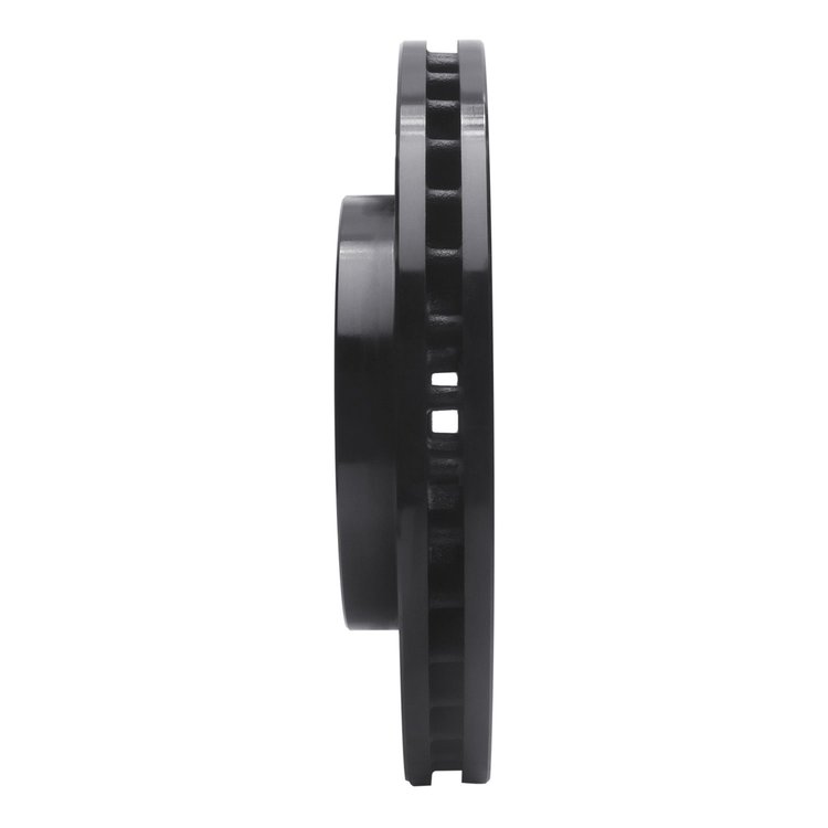 E-Line Drilled & Slotted Black Brake Rotor, 2001-2007 GM, Position: Front Right