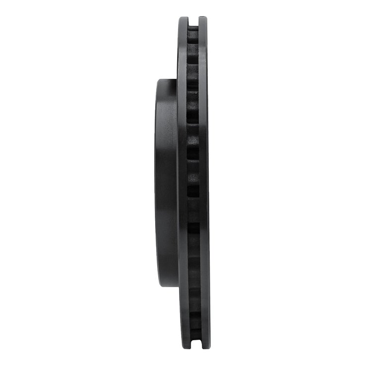E-Line Drilled & Slotted Black Brake Rotor, 2005-2011 GM, Position: Rear Left