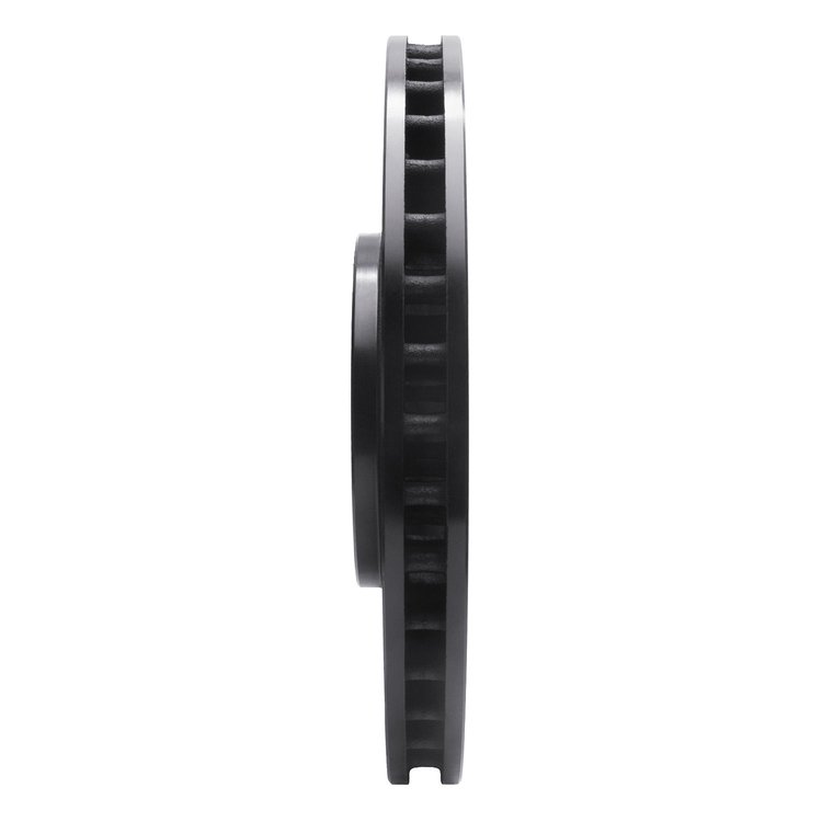 E-Line Drilled & Slotted Black Brake Rotor, 2009-2015 GM, Position: Front Left