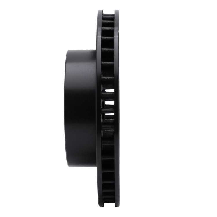 E-Line Drilled & Slotted Black Brake Rotor, 1963-1982 GM, Position: Front Left, Rear Left