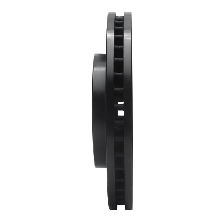 E-Line Drilled & Slotted Black Brake Rotor, 1990-1997 GM, Position: Front Right