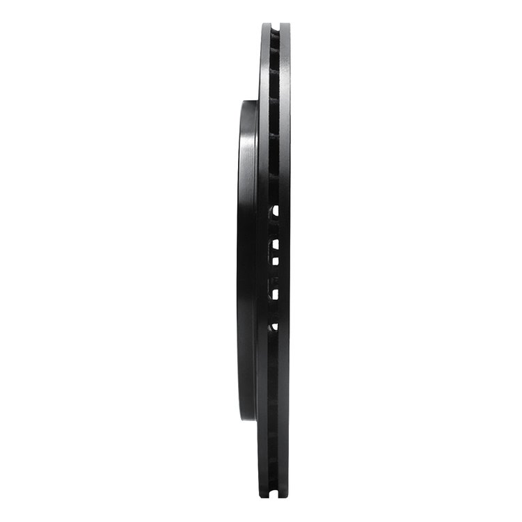 E-Line Drilled & Slotted Black Brake Rotor, 1999-2004 Fits Multiple Makes/Models, Position: Front Left