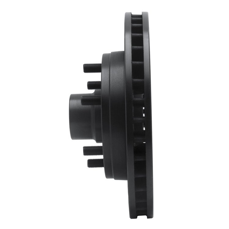 E-Line Drilled & Slotted Black Brake Rotor, 1988-1996 GM, Position: Front Right