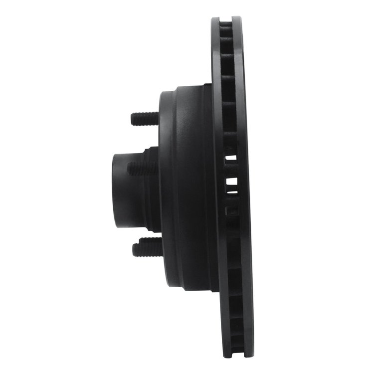 E-Line Drilled & Slotted Black Brake Rotor, 1990-2002 GM, Position: Front Left