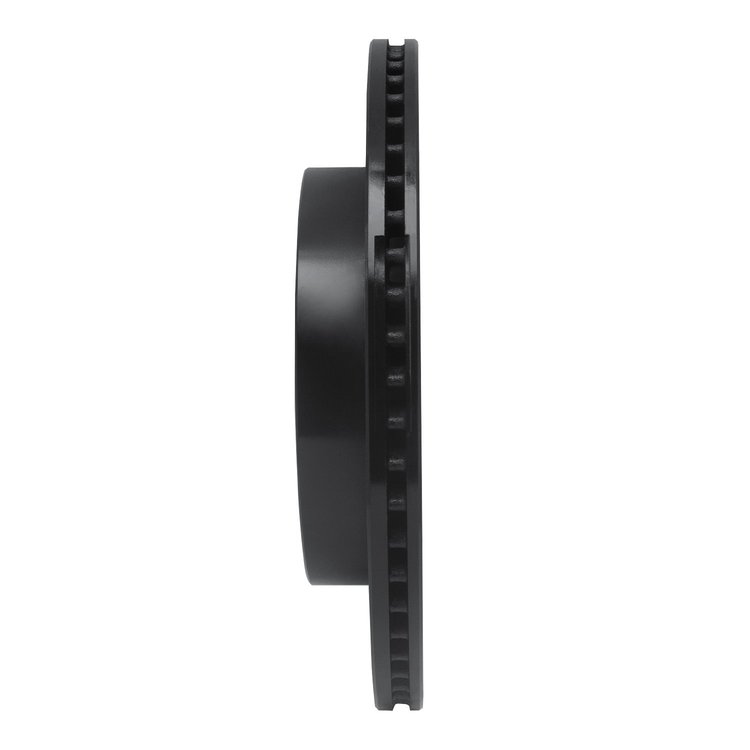 E-Line Drilled & Slotted Black Brake Rotor, 2008-2017 GM, Position: Rear Right