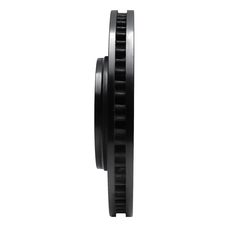 E-Line Drilled & Slotted Black Brake Rotor, 2006-2009 GM, Position: Front Left