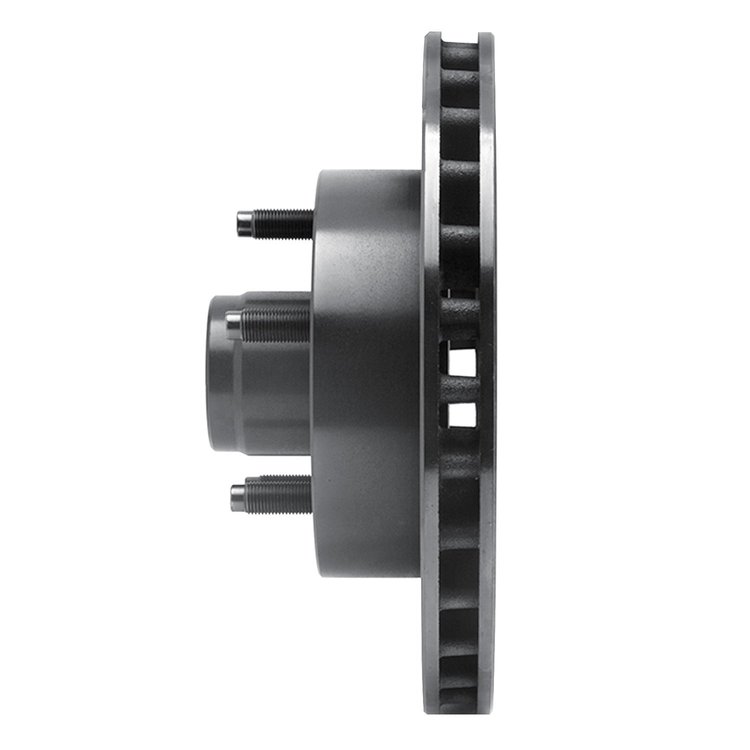 E-Line Drilled & Slotted Black Brake Rotor, 1995-1997 Ford/Lincoln/Mercury/Mazda, Position: Front Left