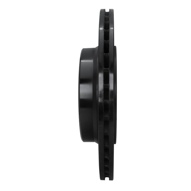 E-Line Drilled & Slotted Black Brake Rotor, 1992-1999 Mercedes-Benz, Position: Rear Left