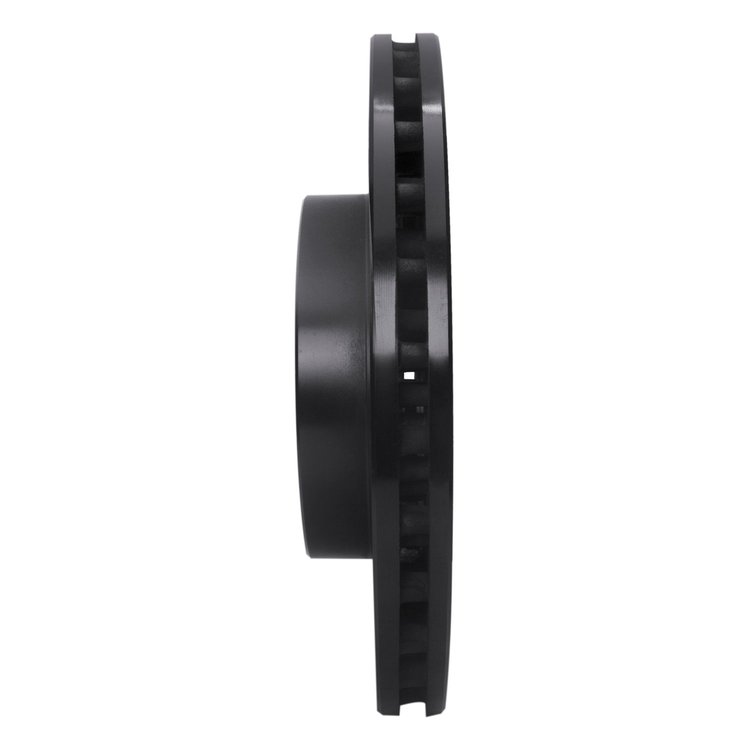 E-Line Drilled & Slotted Black Brake Rotor, Fits Select Mercedes-Benz, Position: Front Left