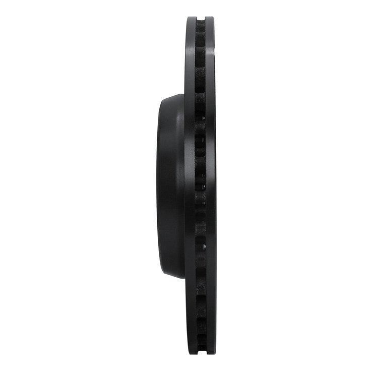 E-Line Drilled & Slotted Black Brake Rotor, Fits Select Mercedes-Benz, Position: Rear Left
