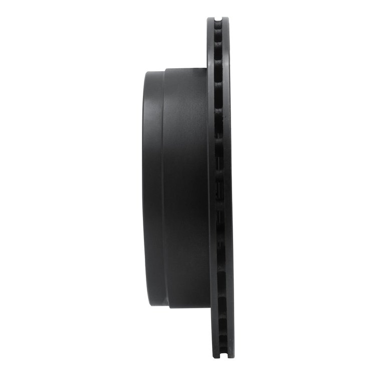 E-Line Drilled & Slotted Black Brake Rotor, 1988-1995 Infiniti/Nissan, Position: Rear Left