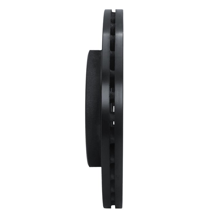 E-Line Drilled & Slotted Black Brake Rotor, 1985-1991 Fits Multiple Makes/Models, Position: Front Left