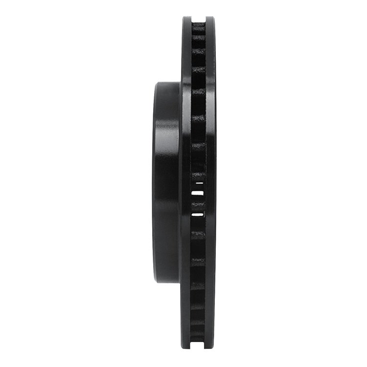 E-Line Drilled & Slotted Black Brake Rotor, 1988-2007 Fits Multiple Makes/Models, Position: Front Left