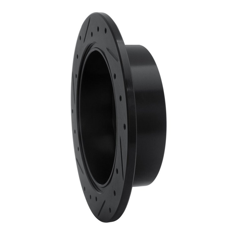 E-Line Drilled & Slotted Black Brake Rotor, 1994-2007 Fits Multiple Makes/Models, Position: Rear Right
