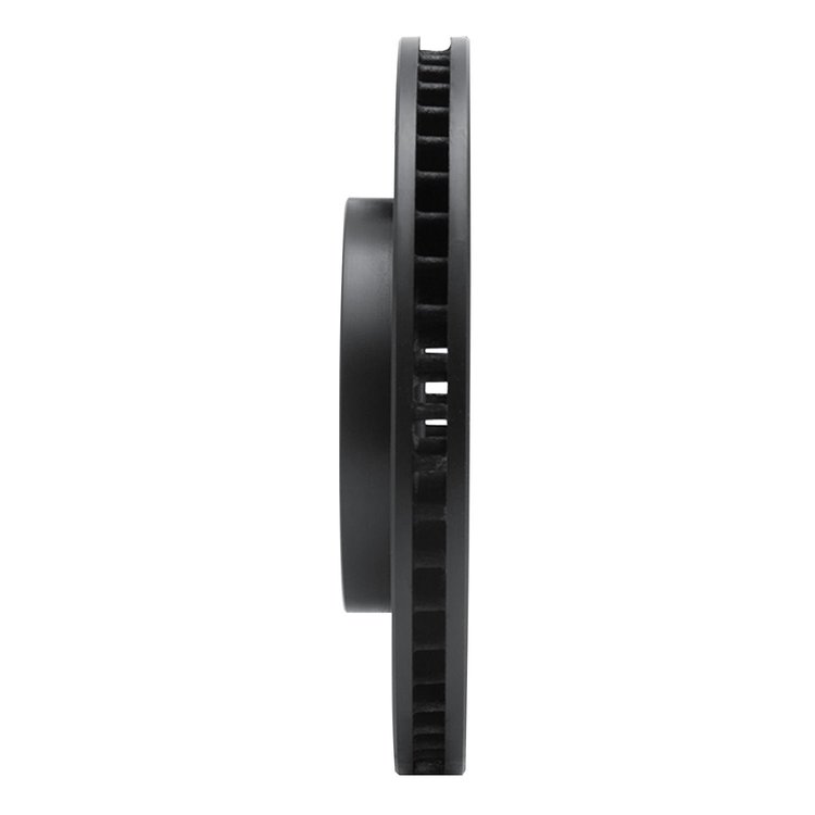 E-Line Drilled & Slotted Black Brake Rotor, 2000-2012 Fits Multiple Makes/Models, Position: Front Left