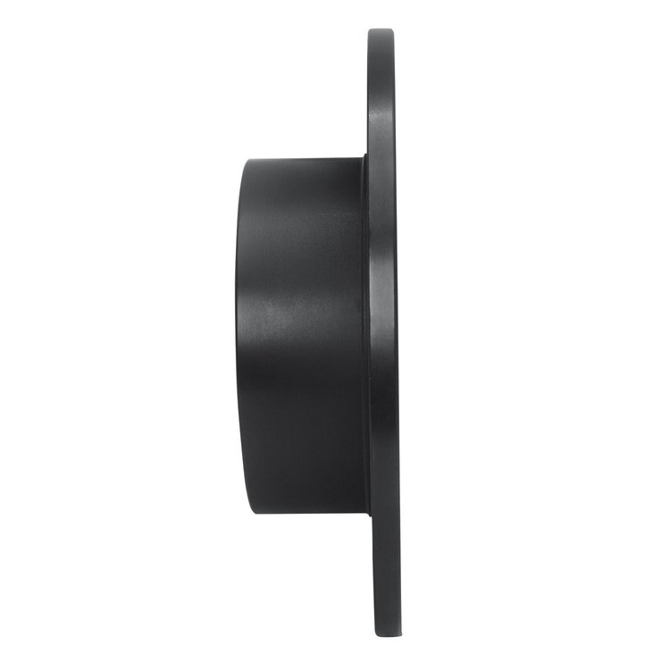 E-Line Drilled & Slotted Black Brake Rotor, 1982-1998 Audi/Porsche/Volkswagen, Position: Rear Right