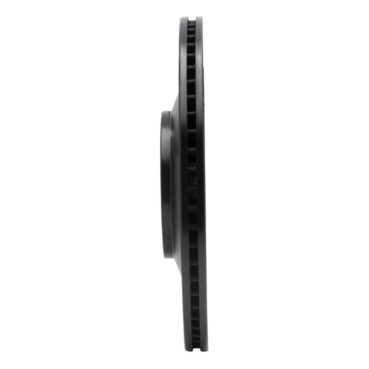 E-Line Drilled & Slotted Black Brake Rotor, 2004-2018 Audi/Porsche/Volkswagen, Position: Rear Left