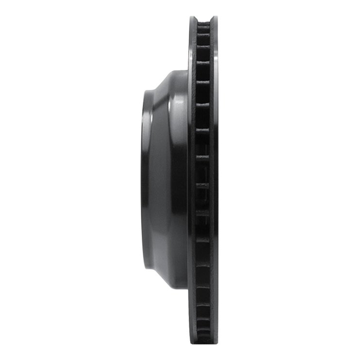 E-Line Drilled & Slotted Black Brake Rotor, 2003-2018 Audi/Porsche/Volkswagen, Position: Rear Left