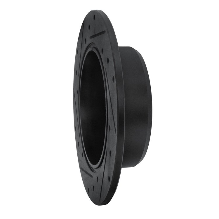 E-Line Drilled & Slotted Black Brake Rotor, 1992-2003 Lexus/Toyota/Scion, Position: Rear Right