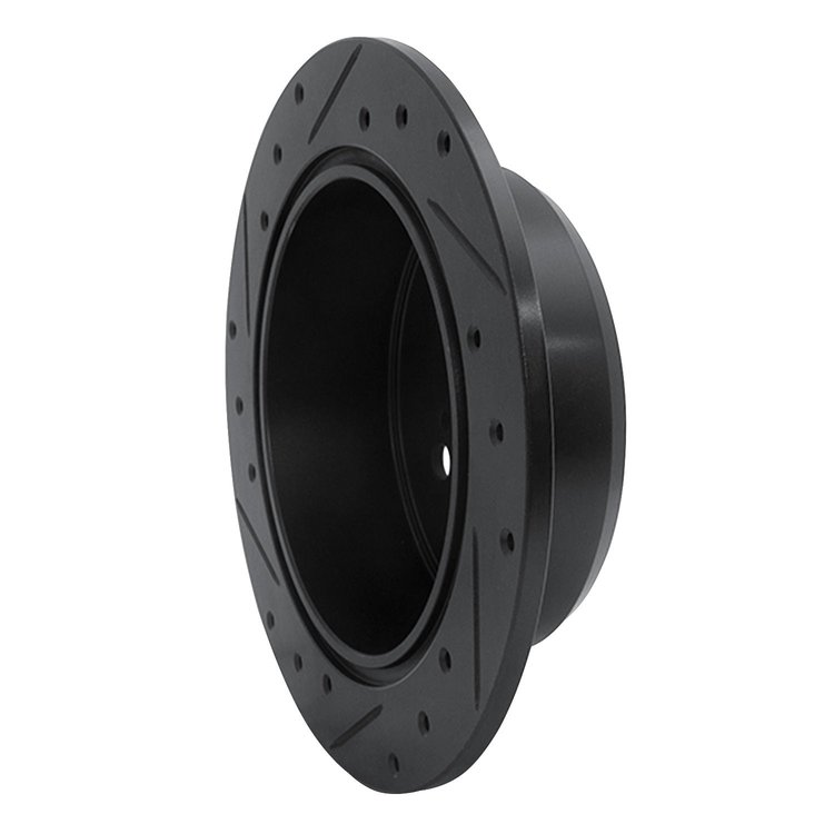 E-Line Drilled & Slotted Black Brake Rotor, 1996-1999 Lexus/Toyota/Scion, Position: Rear Right