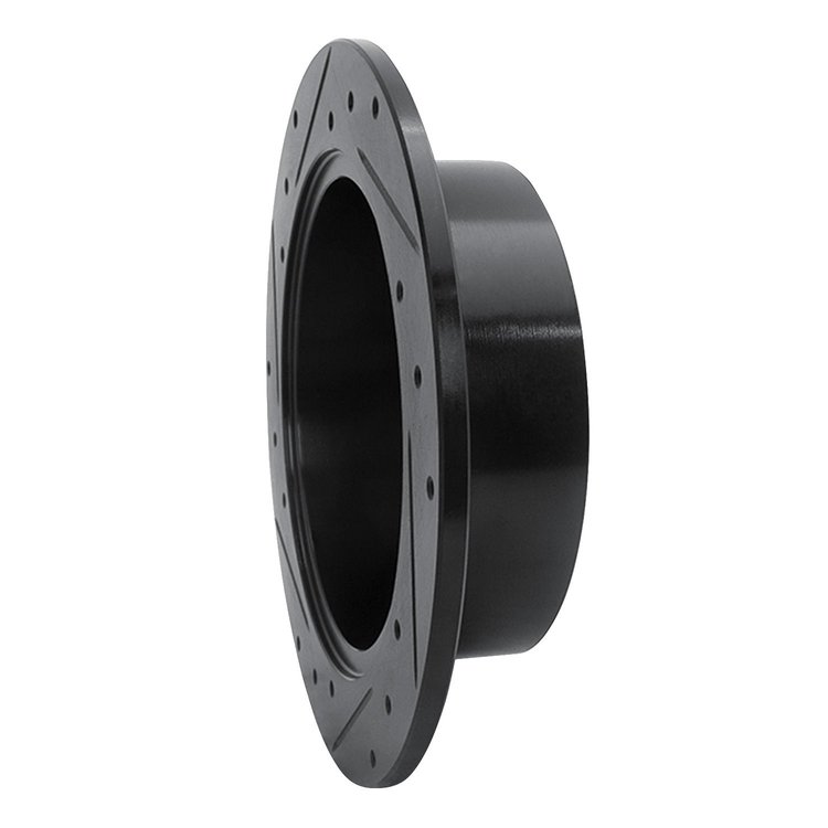 E-Line Drilled & Slotted Black Brake Rotor, 2009-2015 Lexus/Toyota/Scion, Position: Rear Right