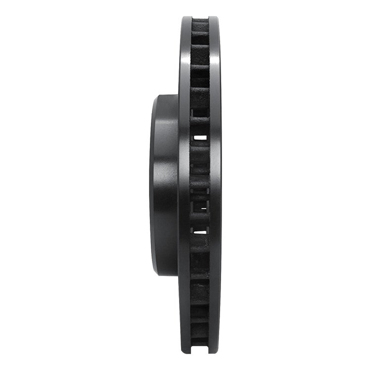 E-Line Drilled & Slotted Black Brake Rotor, 1993-1997 Lexus/Toyota/Scion, Position: Front Left