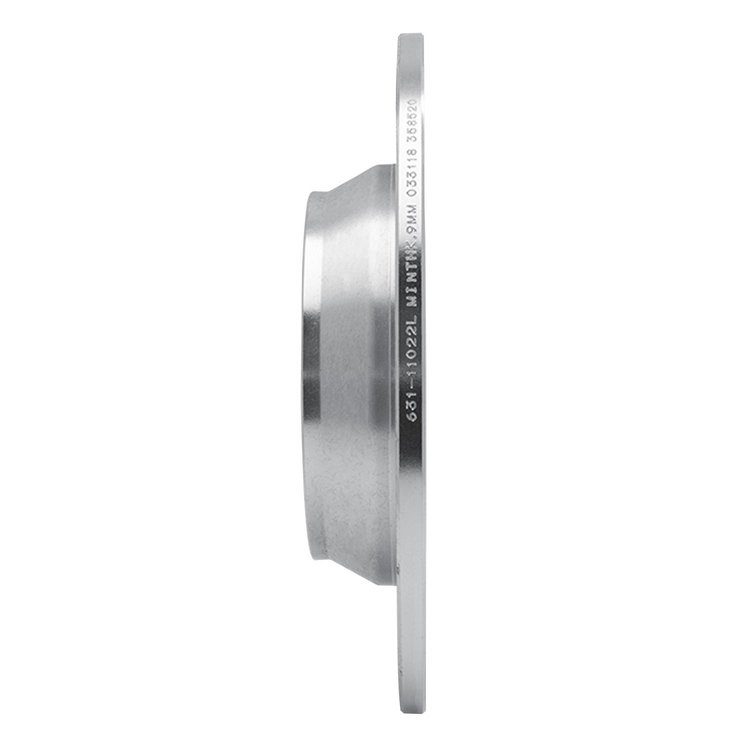 E-Line Drilled & Slotted Silver Brake Rotor, 2009-2015 Fits Multiple Makes/Models, Position: Rear Left