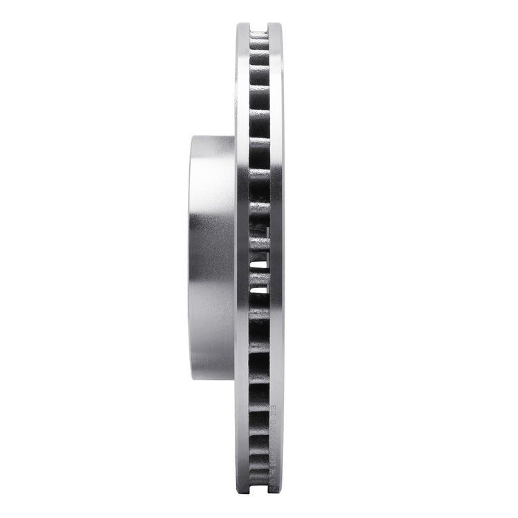 E-Line Drilled & Slotted Silver Brake Rotor, 1992-1997 Subaru, Position: Front Right