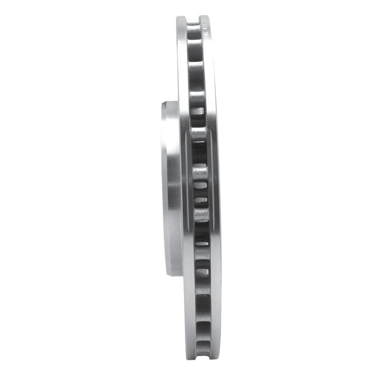 E-Line Drilled & Slotted Silver Brake Rotor, 2000-2006 Jaguar, Position: Front Left