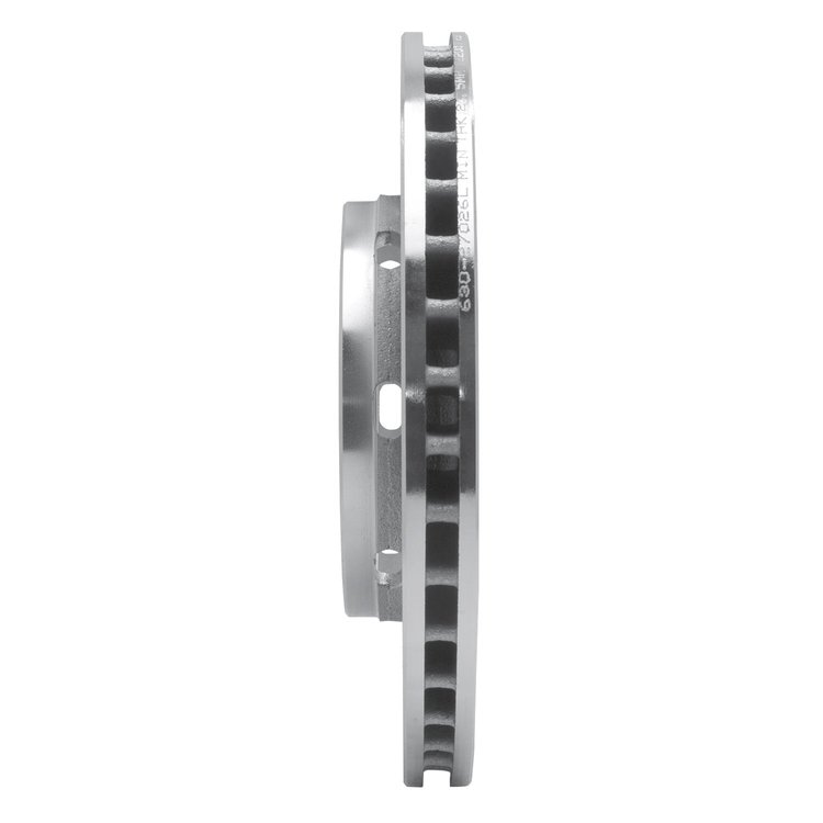 E-Line Drilled & Slotted Silver Brake Rotor, 2000-2004 Volvo, Position: Front Left