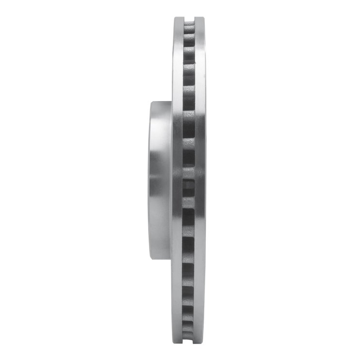 E-Line Drilled & Slotted Silver Brake Rotor, 2003-2009 Volvo, Position: Front Left