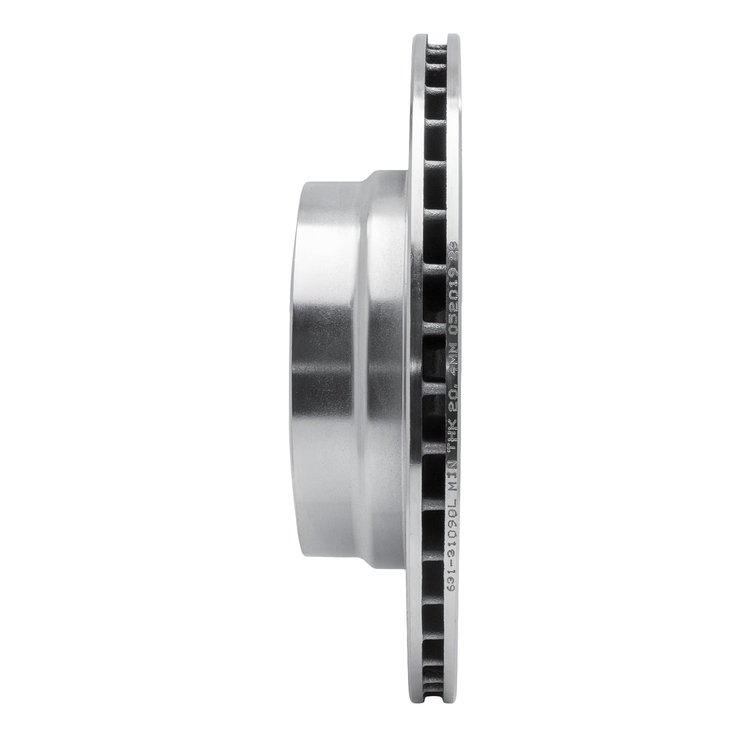 E-Line Drilled & Slotted Silver Brake Rotor, 2008-2013 BMW, Position: Rear Left