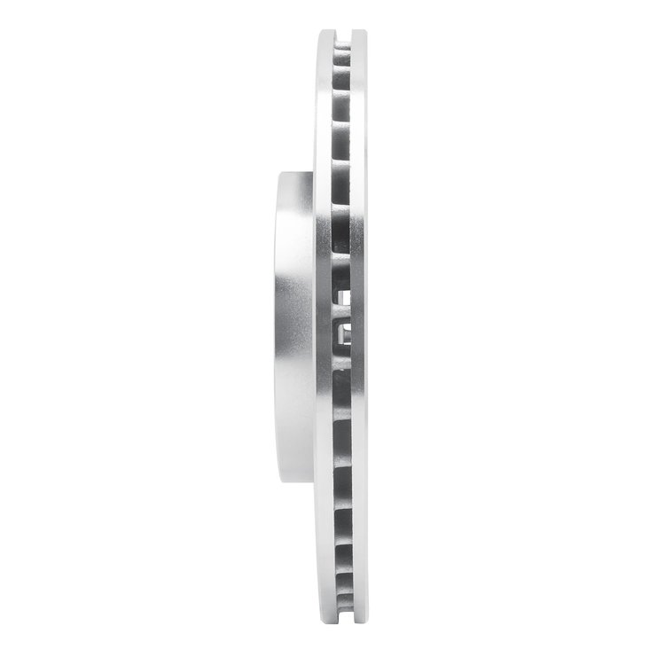 E-Line Drilled & Slotted Silver Brake Rotor, 2011-2016 Mini, Position: Front Right