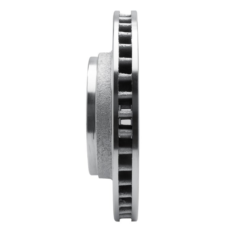 E-Line Drilled & Slotted Silver Brake Rotor, 1974-1981 Mopar, Position: Front Left