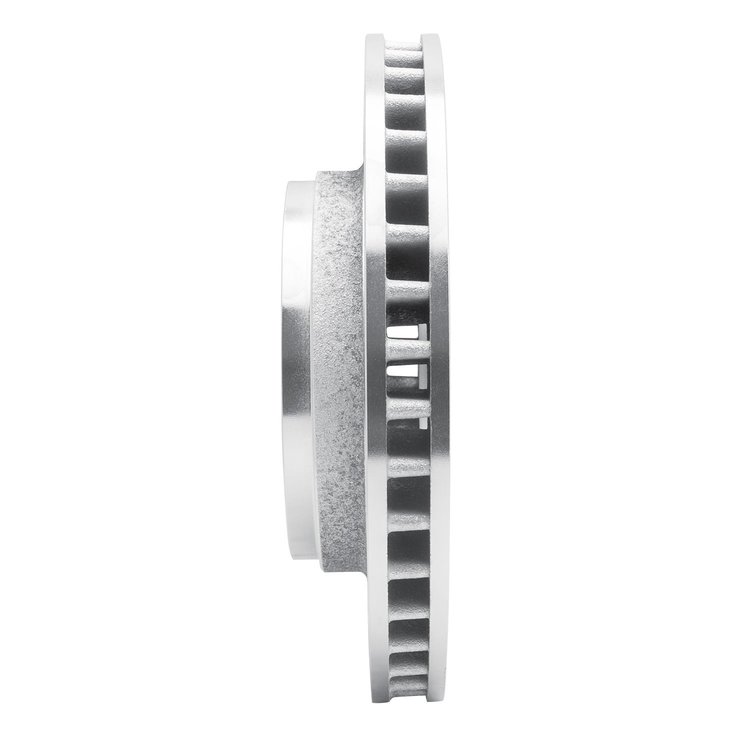 E-Line Drilled & Slotted Silver Brake Rotor, 1974-1981 Mopar, Position: Front Right