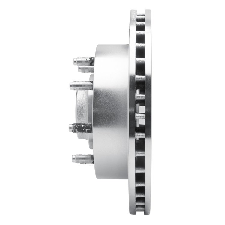 E-Line Drilled & Slotted Silver Brake Rotor, 1998-2003 Mopar, Position: Front Left