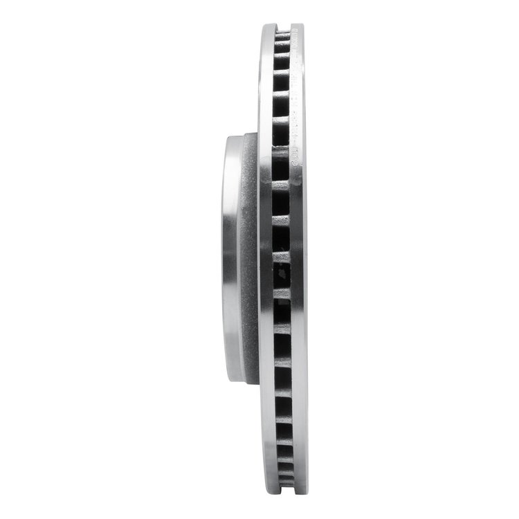 E-Line Drilled & Slotted Silver Brake Rotor, 2012-2018 Mopar, Position: Front Left