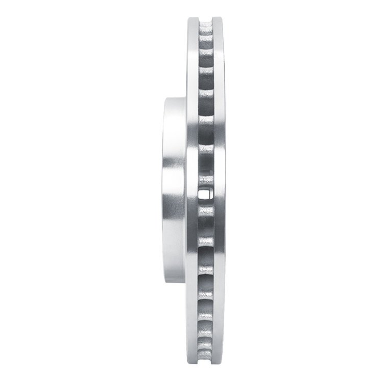 E-Line Drilled & Slotted Silver Brake Rotor, 2008-2014 GM, Position: Front Right