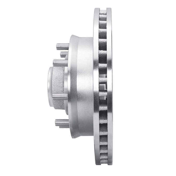E-Line Drilled & Slotted Silver Brake Rotor, 1988-1996 GM, Position: Front Right