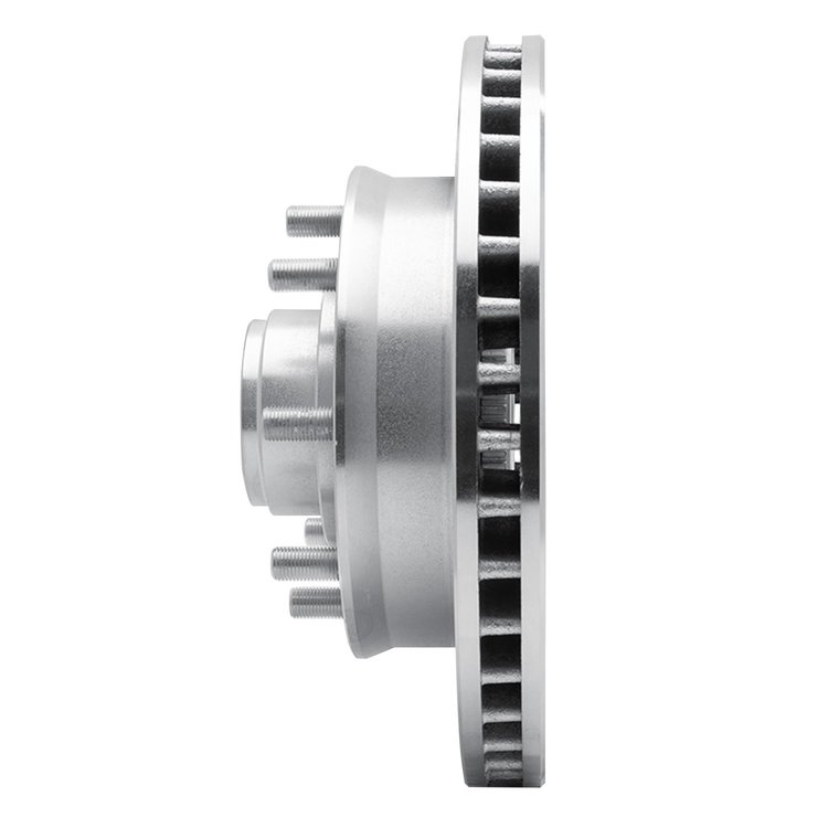 E-Line Drilled & Slotted Silver Brake Rotor, 1992-2002 GM, Position: Front Left