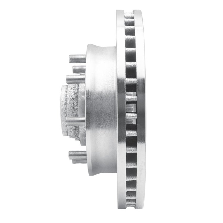 E-Line Drilled & Slotted Silver Brake Rotor, 2001-2002 GM, Position: Front Right