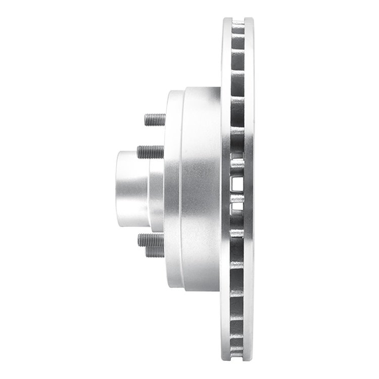 E-Line Drilled & Slotted Silver Brake Rotor, 1991-1996 GM, Position: Front Left