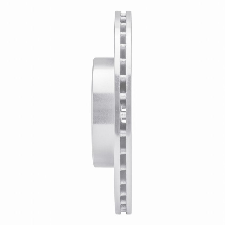 E-Line Drilled & Slotted Silver Brake Rotor, 1990-2005 GM, Position: Front Right