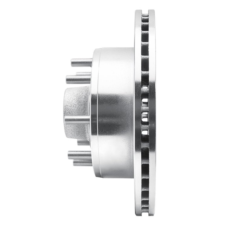 E-Line Drilled & Slotted Silver Brake Rotor, 1995-2004 Ford/Lincoln/Mercury/Mazda, Position: Front Right
