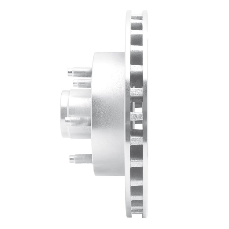 E-Line Drilled & Slotted Silver Brake Rotor, 1995-1997 Ford/Lincoln/Mercury/Mazda, Position: Front Right